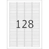 Herma Lipnios etiketės, baltos, 43,2 x 8,5 mm, visų skaidrių rėmeliams, matinis popierius, 25 lapai (5071)