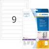 HERMA Spine insert labels A4 190x30 mm baltas cardboard perforated non-adhesive 225 pcs. - Baltas - Non-adhesive spausdintuvas label - A4 - Cardboard - lazerinis/Inkjet - Rectangle