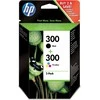Hewlett Packard (HP) HP 300 Combo-pack Juodas/Tri-color Ink Cartridges, 200/200 pages, DeskJet D2560, F4280