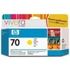 Hewlett Packard (HP) HP Nr.70 Rašalo krepšelis. Geltona su Vivera rašalu (130 ml)