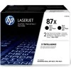 Hewlett Packard (HP) HP CF287X tonerio kasetė, didelės talpos, juoda, 2 vnt.