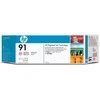 Hewlett Packard (HP) HP 91 775 ml šviesiai rausvai rausvo „DesignJet“ pigmentinio rašalo kasetė