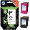 Hewlett Packard (HP) HP 300 Combo-pack Juodas/Tri-color Ink Cartridges, 200/200 pages, DeskJet D2560, F4280