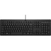 Hewlett Packard (HP) HP 125 Klaviatūra su USB jungtimi su laidu, Sanitizable - Juodas - US ENG