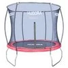 Hudora Fantastic - Antžeminis batutas - Apvalus - 100 kg - Apsauginis tinklas - Raudona