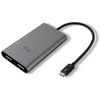 I-TEC THUNDERBOLT3 Dual DP vaizdo adapteris, skirtas Thunderbolt3 MacOS ir Windows, palaiko 1x 5K 60Hz Monitorius arba 2x 4K 60Hz Monitorius