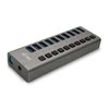I-TEC USB 3.0 įkrovimo HUB 10 prievadų prievadas su išoriniu maitinimo adapteriu 48 W 10x USB įkrovimo prievadas, skirtas planšetiniams kompiuteriams Nešiojamiesiems kompiuteriams Ultrabooks kompiuteriams