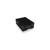 ICY BOX dėklas Raspberry Pi 4 akrilo viršus/apačia/rėmas Anthr./juodas