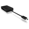 ICYBOX IB-CR401-C3 Icy Box Išorinis kelių kortelių skaitytuvas USB 3.0 Type-C, CF, SD, Micro SD
