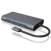 Icy Box IB-DK4040-CPD USB Type-C™ prijungimo stotis su dviem vaizdo sąsajomis | Raidsonic