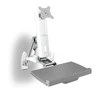 ICYBOX IB-MS600-W Icy Box Sieninis laikiklis iki 24 (61 cm) ekranui su pelė ir klaviatūros darbo vieta