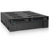 Icy Dock MB322SP-B - 7,9.5 mm - 6 Gbit/s - HDD,SSD - Juodas - Metal,Plastic - 41.3 mm