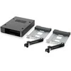 Carruzzo Icy Dock MB492TKL-B diskų įrenginio skyriaus dangtelis 2.5″ Nešantysis skydelis Juoda, Sidabras