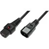 MicroConnect Assmann Electronic ASM IEC-PC1022 maitinimo kabelis, kištukas C14, Ho5VV-F 3 X 1.00mm2 iki C13 IEC LOCK, 3m juodas