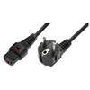 MicroConnect Assmann Electronic ASM IEC-EL182S maitinimo kabelis, R/A Schuko kištukas, HO5VV-F 3 X 1.00mm2 iki C13 IEC LOCK, 2m juodas