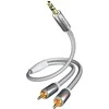 Verschiedene In Akustik Kabelis 2xRCA - 3.5mm stereo kištukai 5.0m Au jungtys, inakustik PREMIUM