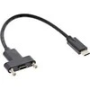 USB kabelis InLine USB-C - HDMI 0,2 m Juodas (33441G)