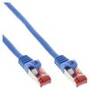 InLine 100vnt. Bulk-Pack InLine ® Lankstinukas S / FTP PiMF Cat.6 250MHz PVC vario mėlyna 0.5m
