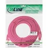 InLine Pečkordas S / FTP, PIMF, 6 kat., PVC, rausva 10m (76400M)