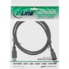 InLine USB 3.0 kabelis, nuo A iki A, juodas - 1m