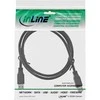 InLine USB 3.0 kabelis, nuo A iki A, juodas - 1m