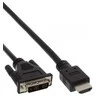 Kabelis InLine HDMI - DVI- D 1,5m juoda (17664E)