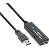 USB kabelis InLine USB- A - 15 m Juoda (35656)