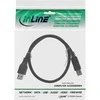 USB kabelis InLine USB-A - USB-B 1,5 m Juodas (35315)