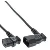 InLine maitinimo laidas Prailginimo laidas monitoriaus maitinimui - C13 - C14 - juodas - 3m - kampinis