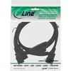 Maitinimo kabelis InLine F 1x IEC- C14 - 2x IEC- C13 1m tipas