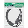 InLine Maitinimo kabelis ® Maitinimo kabelis JK / Anglijos kištukas prie 3 kontaktų IEC C13, juodas, 2 m