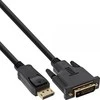 Kabelis InLine Rodyti Uostas - DVI- D 1.5m juoda (17114)