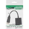 „InLine“ adapterio laidas, „DisplayPort“ lizdas su DVI-D lizdu – juodas