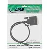 Kabelis InLine Rodyti Uostas - DVI- D 0.5m juoda (17226)