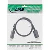 Kabelis InLine Rodyti Uostas - DisplayPort 0.5m Juodas (ZUDP- 044)