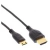 Kabelis InLine HDMI mini - HDMI 0,5m juoda (17555C)