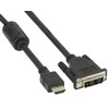 Kabelis InLine HDMI - DVI- D 1,8m juoda (17662)