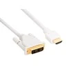 Kabelis InLine HDMI - DVI- D 3m balta (17663U)
