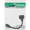 InLine HDMI į DVI lizdo adapterio kabelis didelės spartos, juodas - 0,2 m