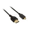 InLine 4K (UHD) Micro Superslim HDMI laidas A iki D, juodas – 1,8 m
