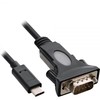 USB kabelis InLine USB-C - D-Sub (VGA) 1,8 m juodasis (33308L)