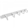 InLine® 19" Cable management panel, 5 small brackets, RAL7035, pilkas