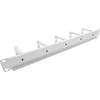 InLine® 19" Cable management panel, 5 small brackets, RAL7035, pilkas