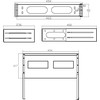 InLine® 19" foldable rack, 2U, 24-40cm depth, with cover, juodas