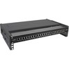 InLine® 19" foldable rack, 2U, 24-40cm depth, with cover, juodas