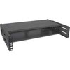 InLine® 19" foldable rack, 2U, 24-40cm depth, with cover, juodas