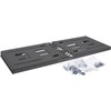 InLine® 19" foldable rack, 4U, 24-40cm depth, juodas
