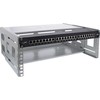 InLine® 19" foldable rack, 4U, 24-40cm depth, with cover, pilkas