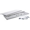InLine® 19" foldable rack, 4U, 24-40cm depth, with cover, pilkas
