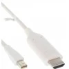 Kabelis InLine Rodyti Port mini - HDMI 1m balta (17171I)